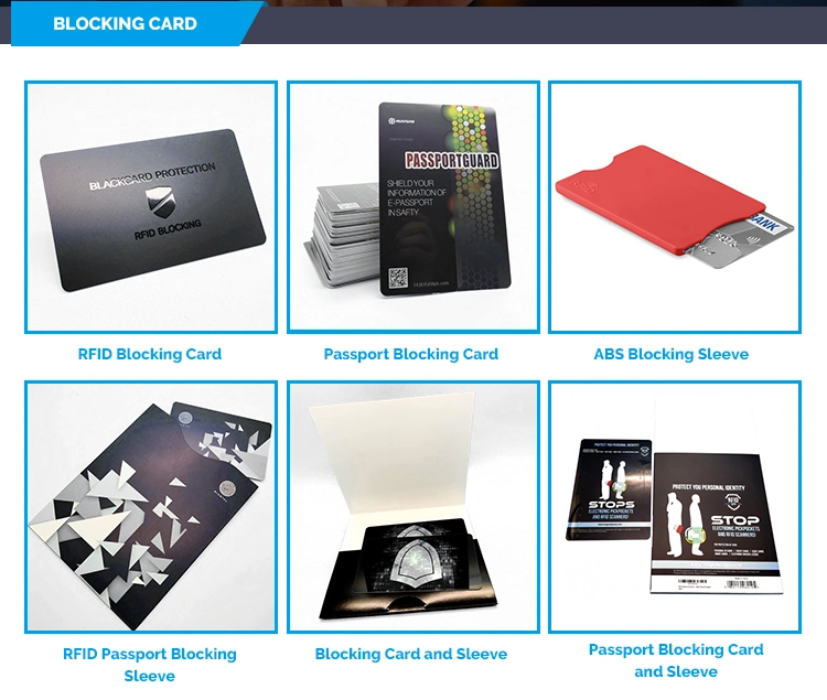 RFID Blocking Card Sleeve Credit Card Bank Card Protector RFID Signal Blocker