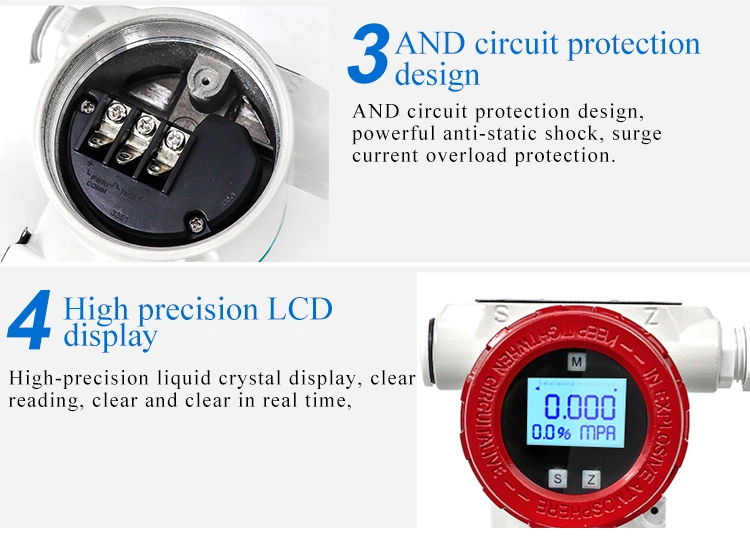 Waster Water Level Sensor Level Pressure Sensor High Accuracy Pressure Level Sensor