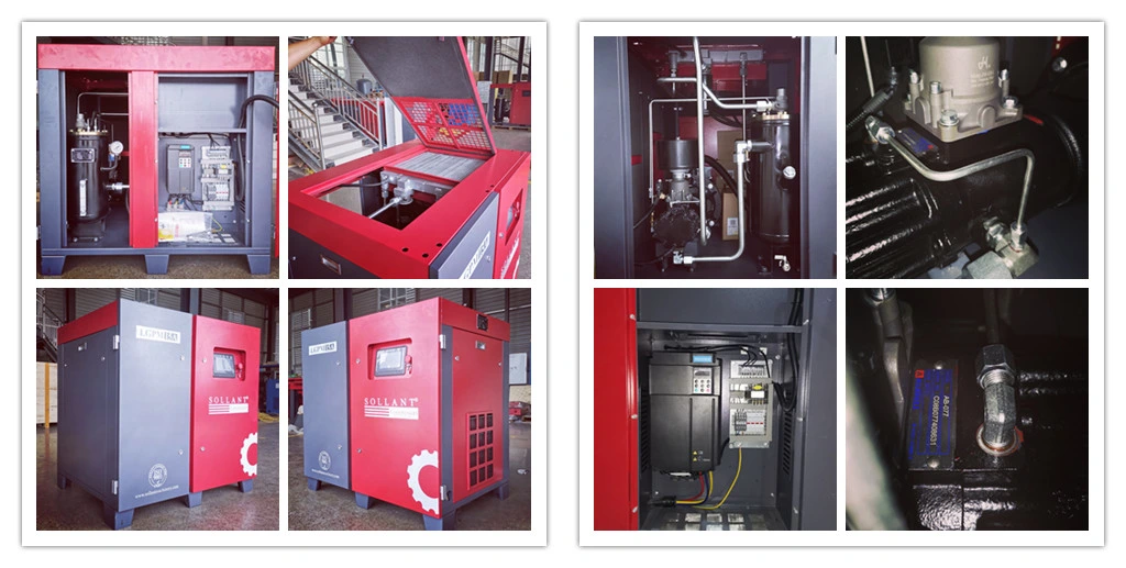 8bar~12bar 7.5kw 10HP High Performance and Energy-Saving Fixed Speed Rotary Screw Air Compressor