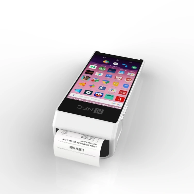 Android System Smart POS Terminal RFID and Printer Fingerprint POS Machine NFC, Magnetic for Payment