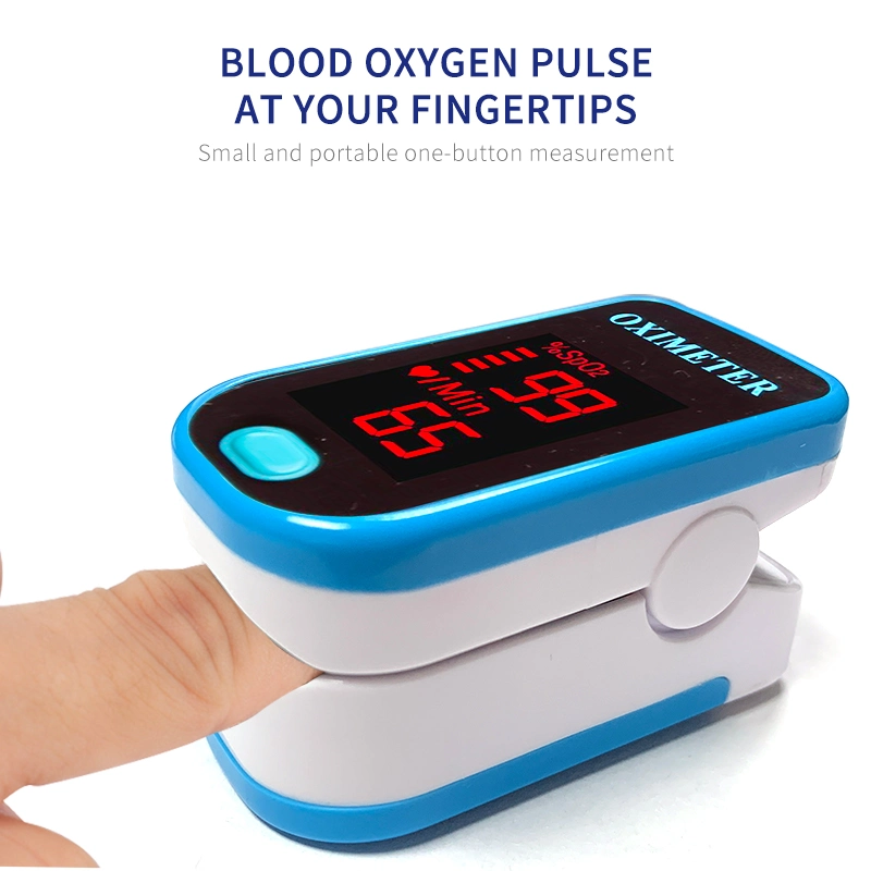 Low Price Pediatric Monitor Fingertip Pulse Sensor Blood Oxygen Saturation Meter with LED Display