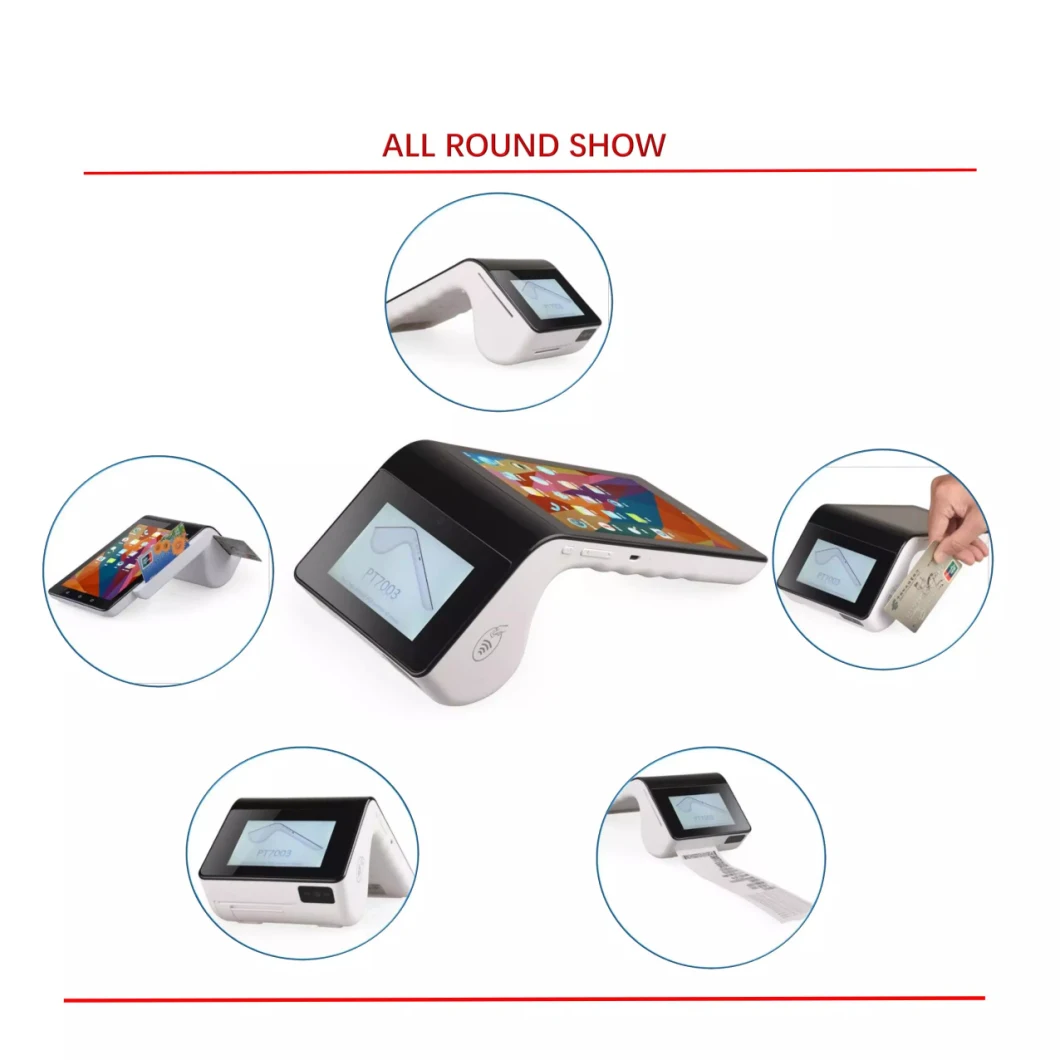 Tousei WiFi Bluetooth Wireless 4G POS Handheld Payment Device Wireless Card Reader PT7003