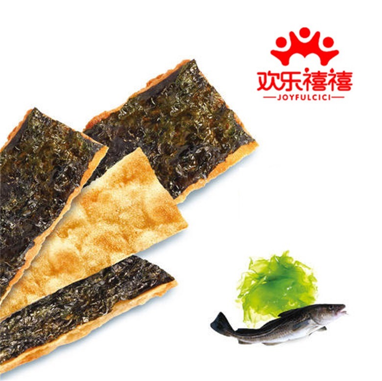 30g Spicy Flavor Seasoning Roasted Seaweed with Cod Fillet for Family Share