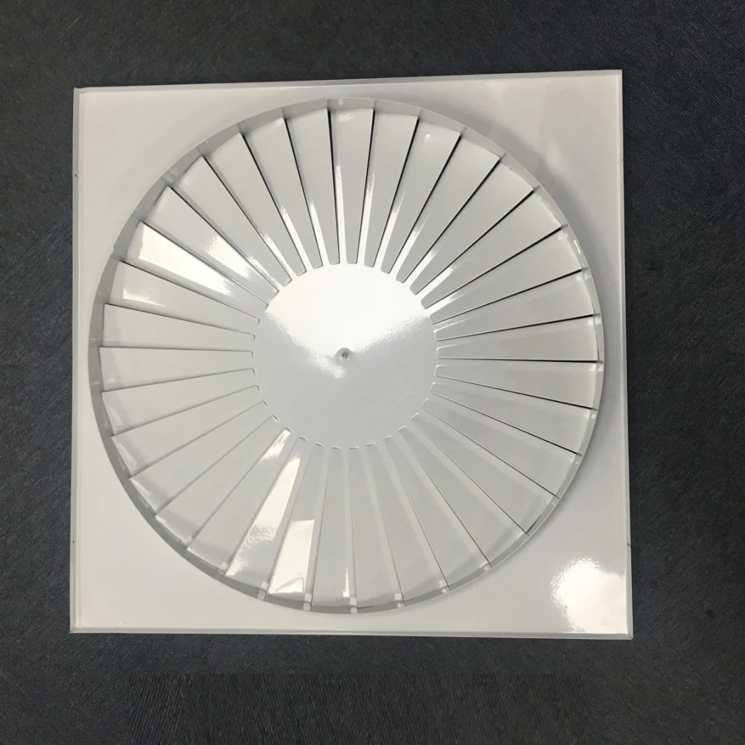 HVAC Ceiling Replament Fresh Air Duct Vent Exhaust Air Square Swirl Diffuser