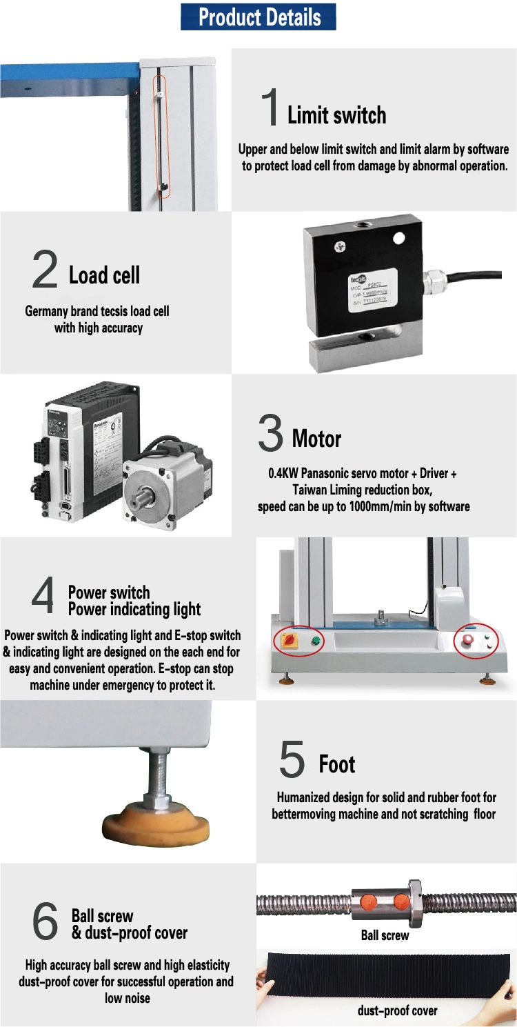 Laboratory Rubber & Plastic Tensile Testing Machine Lab Testing/Test Equipment