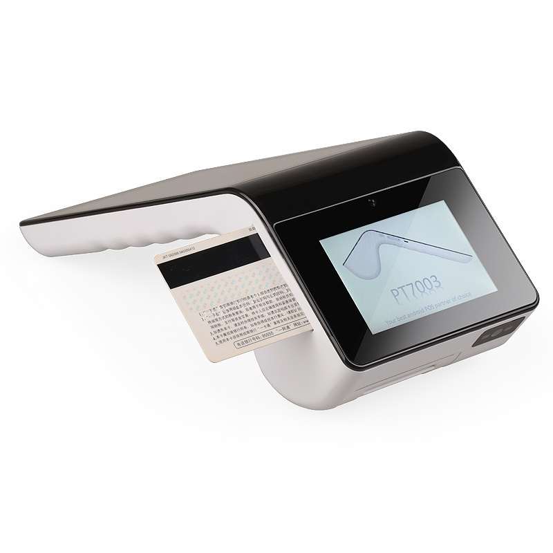 Credite Card POS Payment Device NFC EMV with Android 5.1 Touch Screen and Printer Barcode PT7003