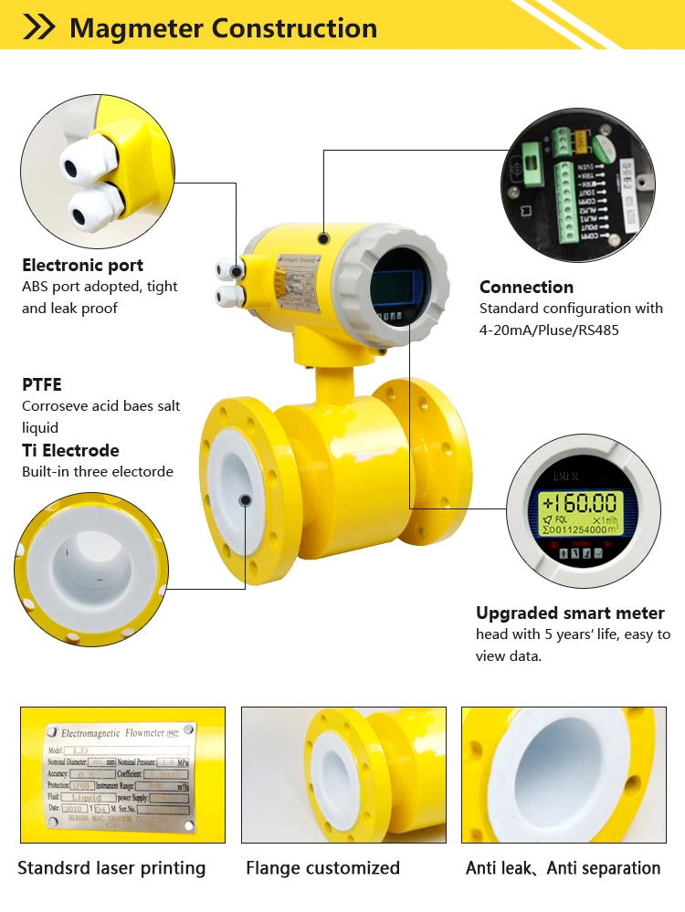 Good Selling Digital Types Electromagnetic Flow Meter Price Meter Flow Meter