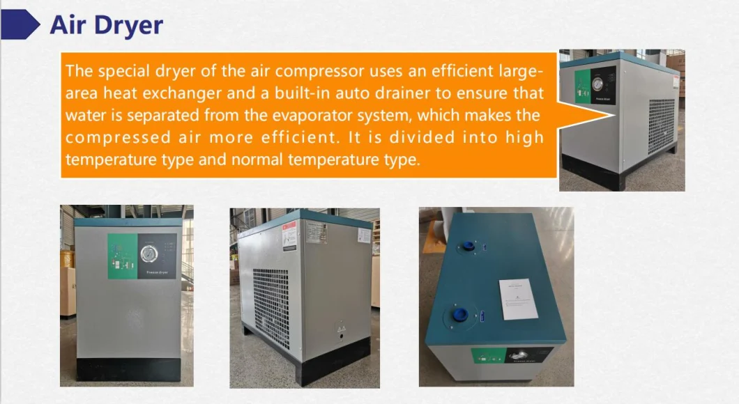 Professional Manufacturer of Direct Driven Rotary Screw Air Compressor Mini Compressor 5.5kw 7.5kw