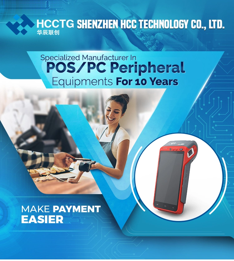 Handheld POS with Terminal Bluetooth WiFi Mobile Android POS System (HCC-Z100C)