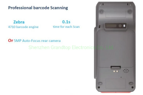 Support 1d 2D Scanning All in One Handheld NFC Android POS with Printer