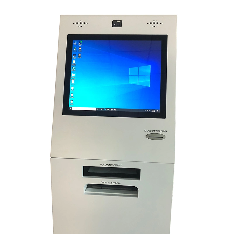 Telecom Self Service Payment Kiosk A4 Document Laser Printing ATM Banking Machine