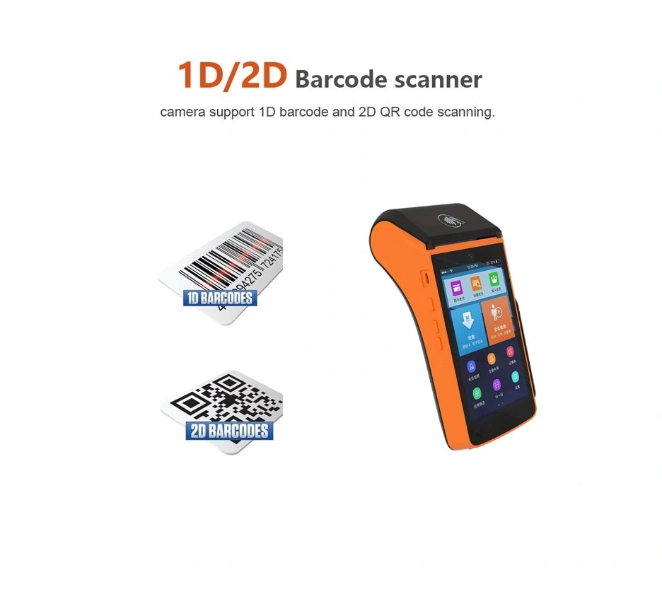 POS Machine Hand Qr Code Scanner Touch POS Terminal with NFC/Smart Card Reader Ts-P20L