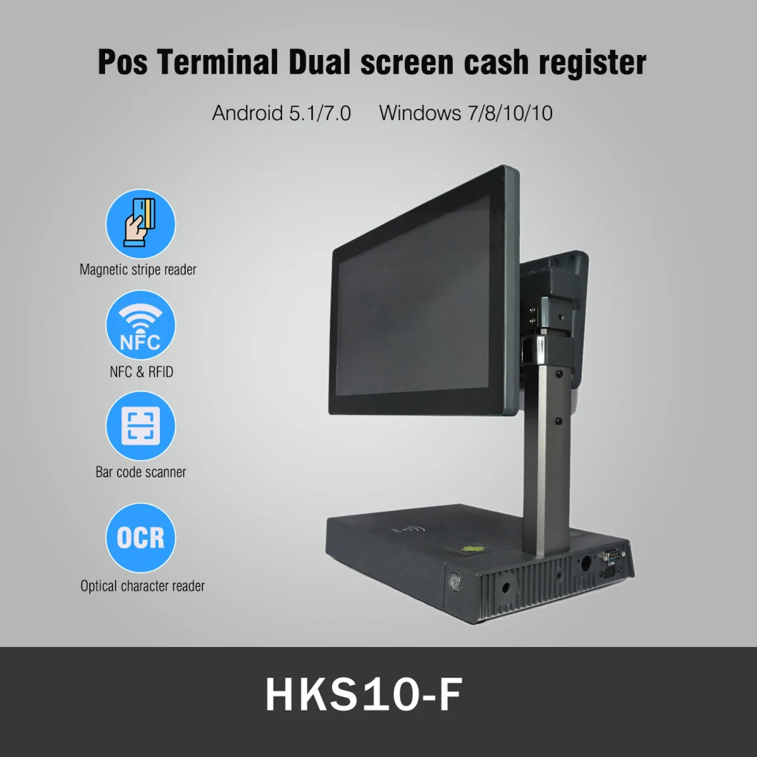 4G WiFi Android 15.6 Inch Touch Screen All in One Restaurant Retail POS System (HKS10-FA)