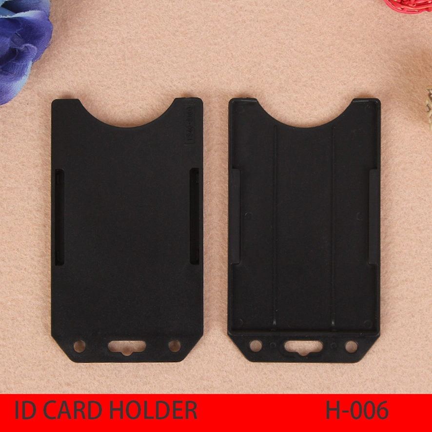 Plastic Badge ID Credit Card Holders, Wholesales Card Holder, Black Bank Card Holder, Promotional Card Holder