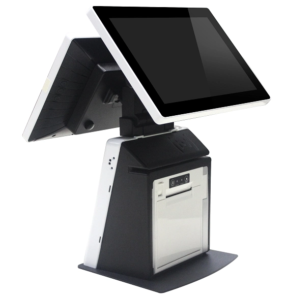 POS-B12 12 Inch Windows Android Restaurant POS System with Dual Display