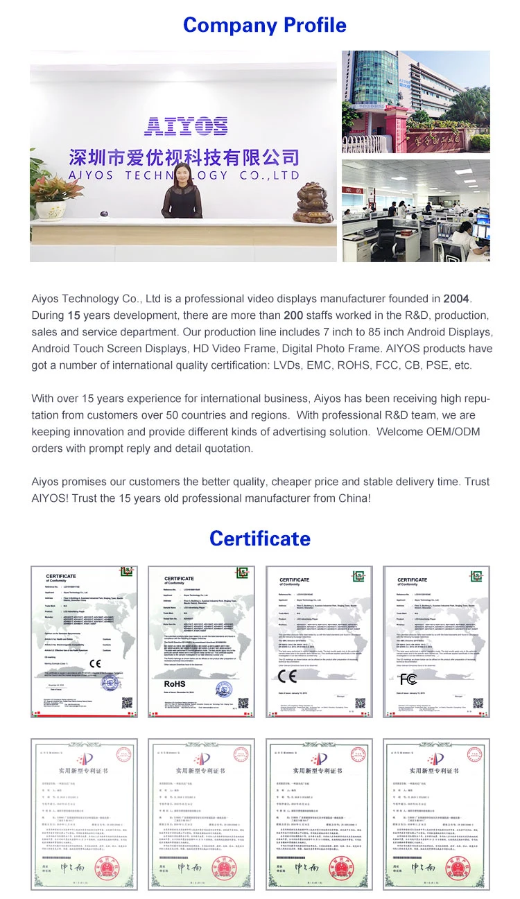 10inch FHD LCD Digital Signage with Disinfectant Automatic Dispenser Support WiFi Network Bt
