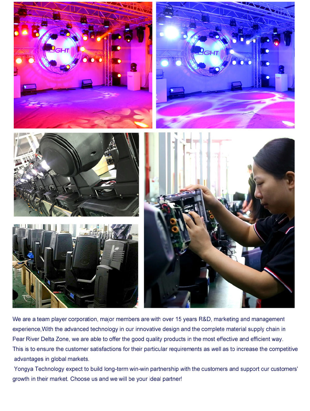 RGBW LED Moving Head 36*10W Wash LED Moving Head Lights for Stage Light DJ Disco