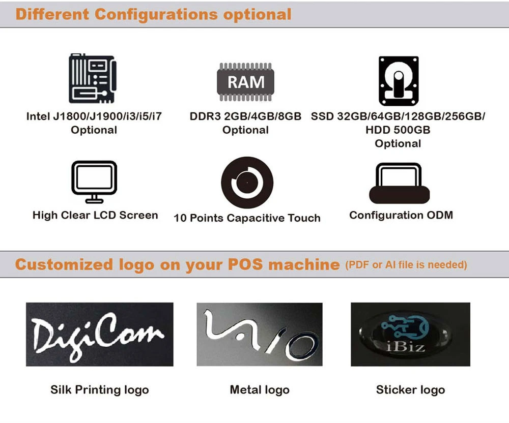 Factory POS System & Hardware Windows 10 POS Solution 15