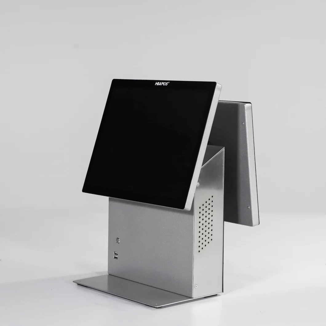 Best Selling 15 Inch POS Machine System with Dual Touch Screen for Shop Restaurant