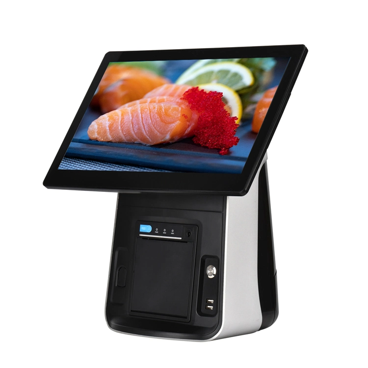 Touch Cash Tablet Screen Fingerprint Mobile Scanner Pharmacy Restaurant Gas Register Machine Drawer POS System