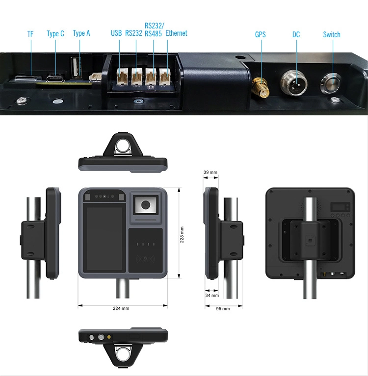 RFID Contactless NFC Android Payment Terminal Bus Ticket Validator P18-Q