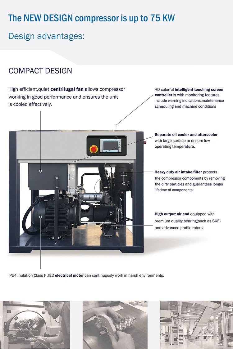 General Industrial 22kw Screw Air Compressor for Sale