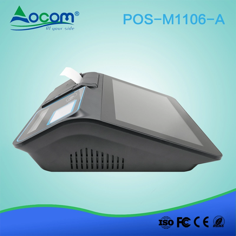 11 Inch Portable Touch Screen Cash Register Android Tablet POS System with Printer, Scanner Display RFID Msr and Battery Options