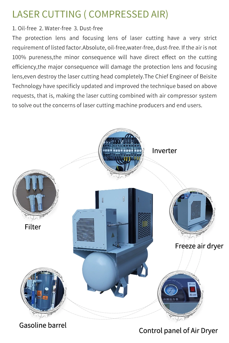 Air Cooling Screw Air Compressor Pump Small Air Compressors