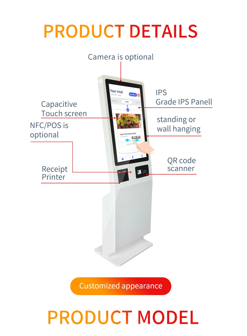 24 Inch 32 Inchtouch Screen Self Payment Machine in Payment Kiosks System