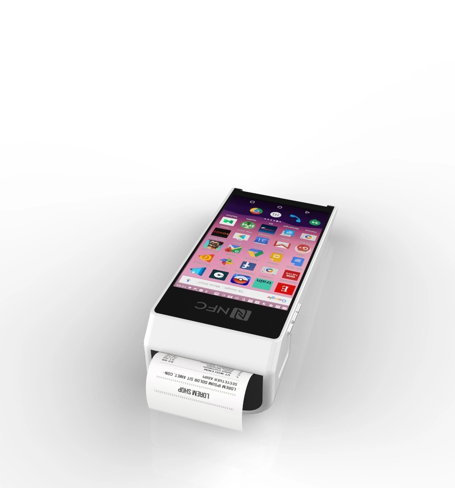 PT50 Credit Card Payment Terminal Date Collection Bluetooth Handheld Android Machine with Printer