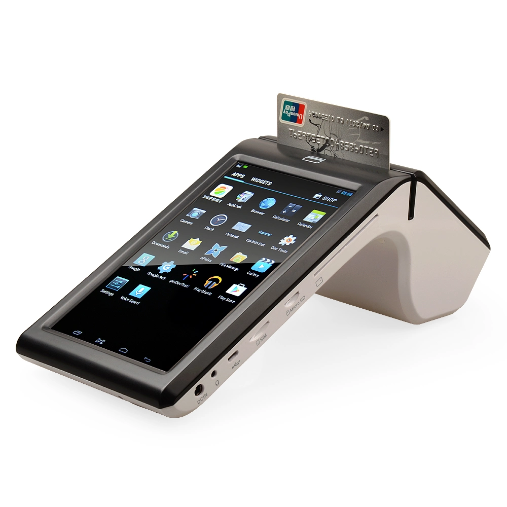 Tablet 7 Inch Android Mobile POS Terminal Scanner with Credit Card Reader Ts-7002