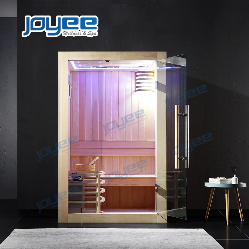 Joyee Traditional Style Indoor Wooden Traditional Dry Steam Sauna Room Home Sauna Cabin