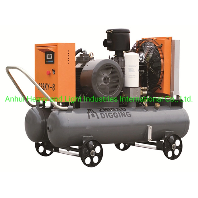 Air Screw Compressor Screw Belt Drive Compressor Hot Sales 116psi 40cfm/Min 7.5kw Belt Drive