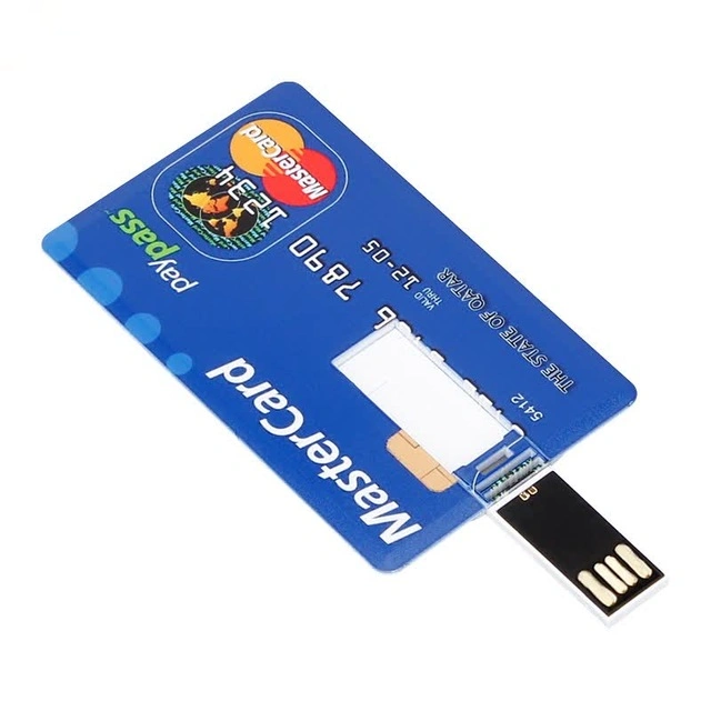 Colorful Printing Business Credit Card Slim Card USB Flash Disk Credit Card Type USB Flash Drive