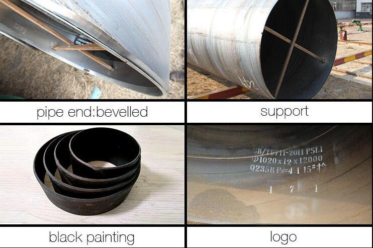 Steel Pipe Spiral Welded Pipe Underground Steel Pipe Welding Steel Spiral Pipe 250mm Steel Welded Pipe API 5L Gr. B SSAW Spiral Welded Steel Pipe