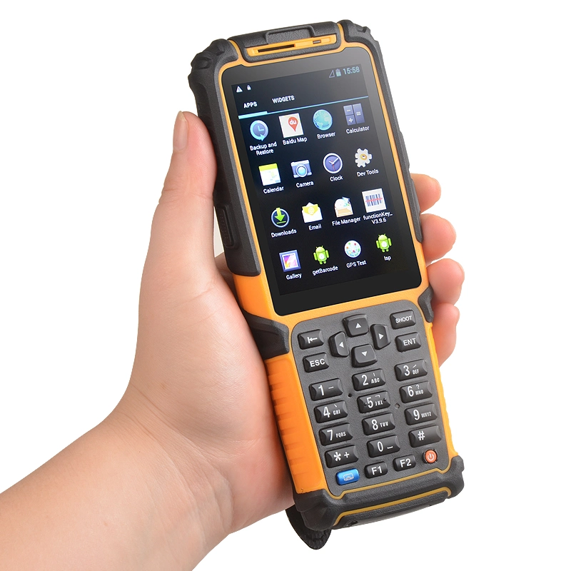 Android Rugged POS Terminal Handheld Barcode RFID Scanner with Camera Ts-901