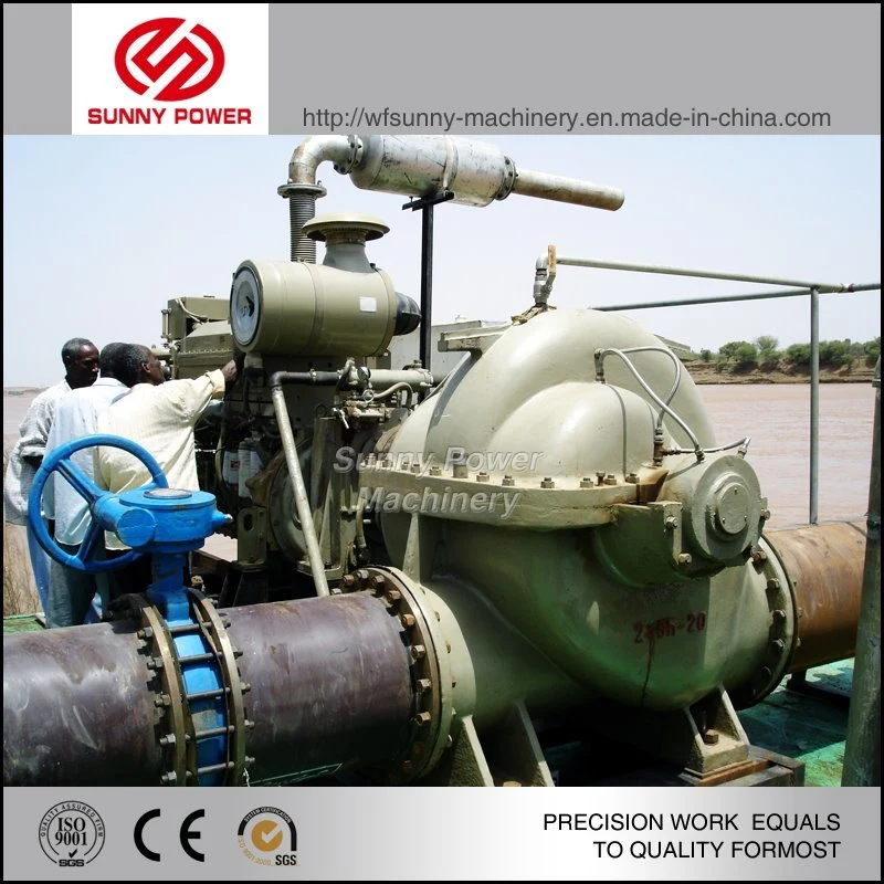 High Performance Double Volute Suction Centrifugal Diesel Engine Water Pump