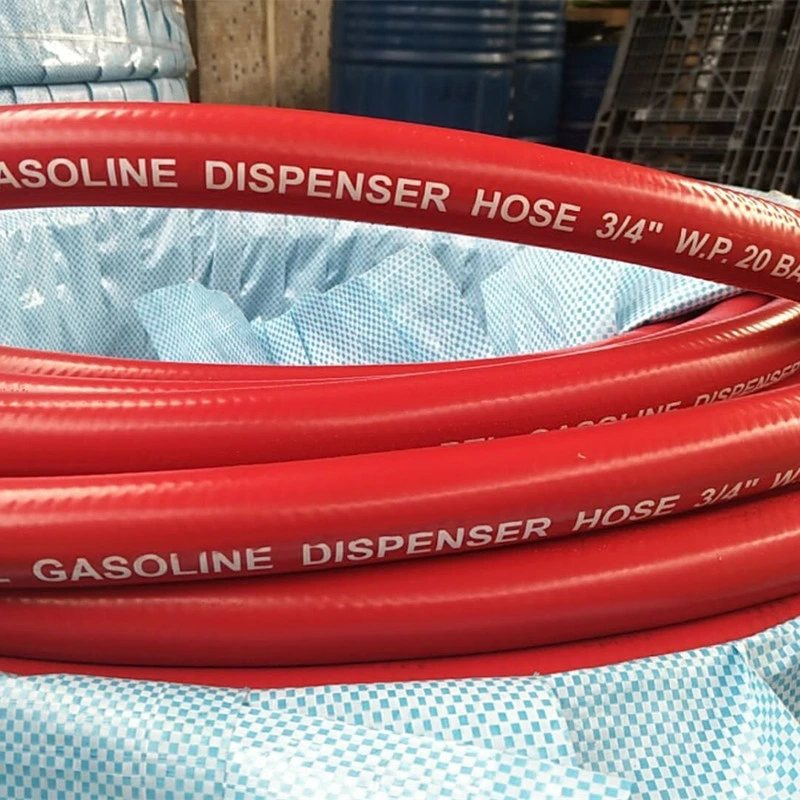 Single Steel Wire Braided Hard-Wall Pump Hose Flexible Anti-Static Gasoline Hose