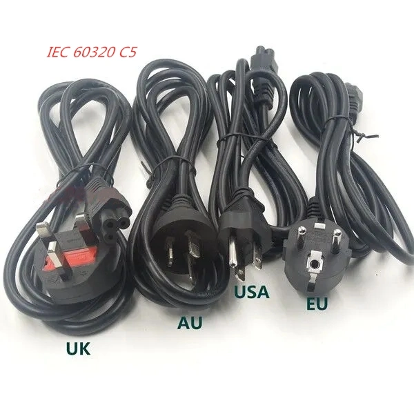 IEC 60320 C13 Power Cords 3 Pines European Extension Power Cord