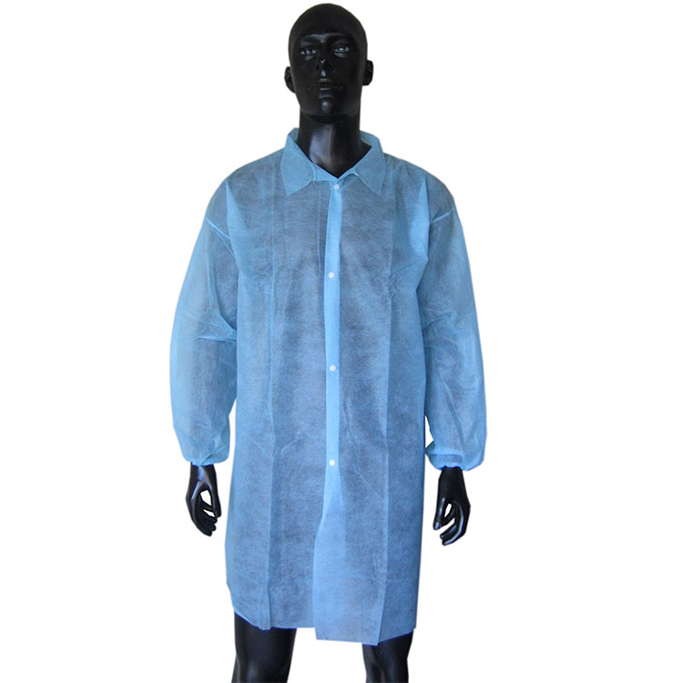 Microporous Protective Disposable Nonwoven Lab Coat for Doctor One Time Use Lab Coats