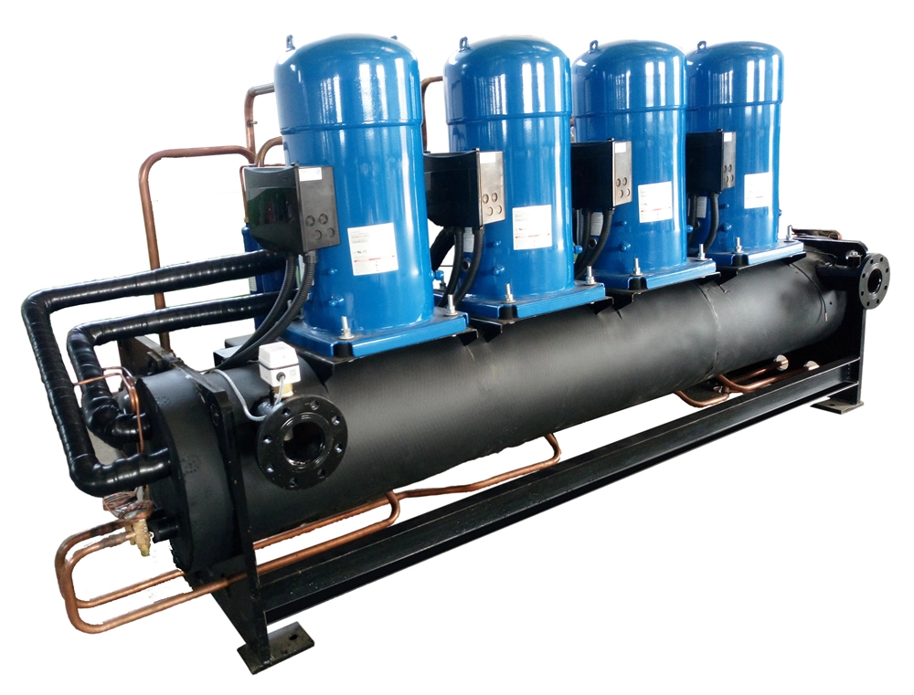 Big Cooling Capacity Scroll Type Water Cooled Chiller with 4 Compressor