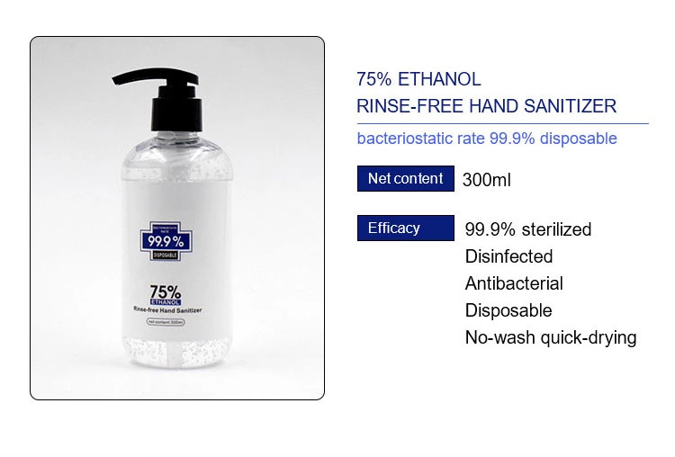 Hand Sanitizer Gel 300ml 75% Alcohol Hand Sanitizer Manufacturers Hand Sanitizer
