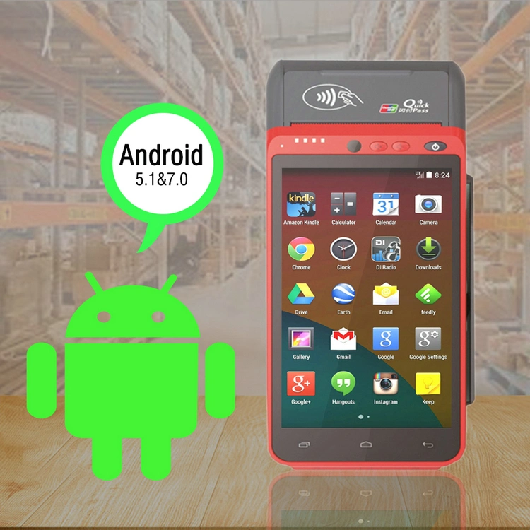 EMV PCI Android Based OS Biometric Fingerprint Payment POS Portable Cash Register (HCC-Z100)