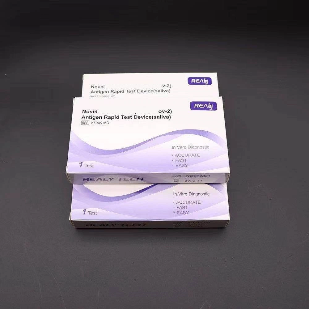 Latest Style Antigen Saliva Test Kit Home Use Single Pack CE TUV Approved