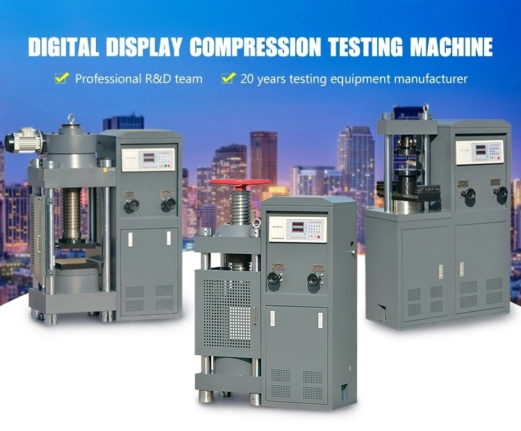 Yaw-300 300kn 30ton Compression Testing Machine and Testing Equipment for Construction Materials Construction Laboratory Device