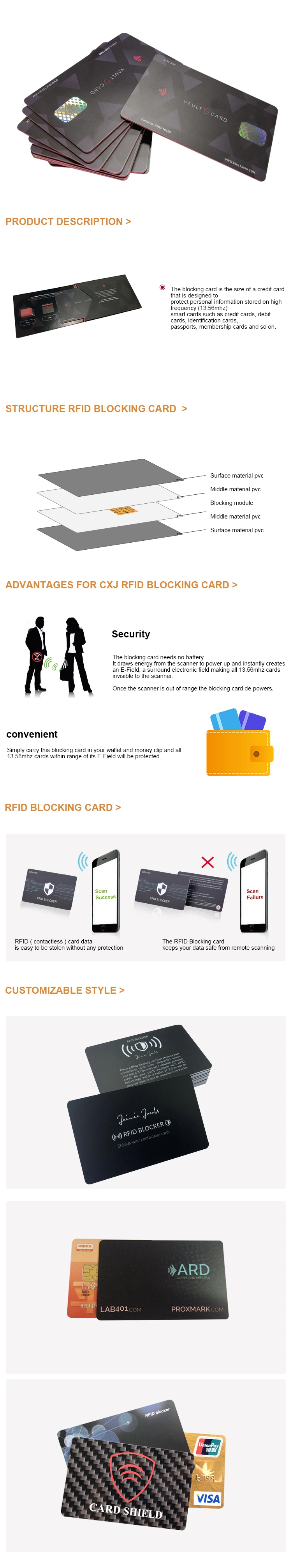 RFID Credit Card Blocker Block Credit Card RFID Shielding RFID Cards