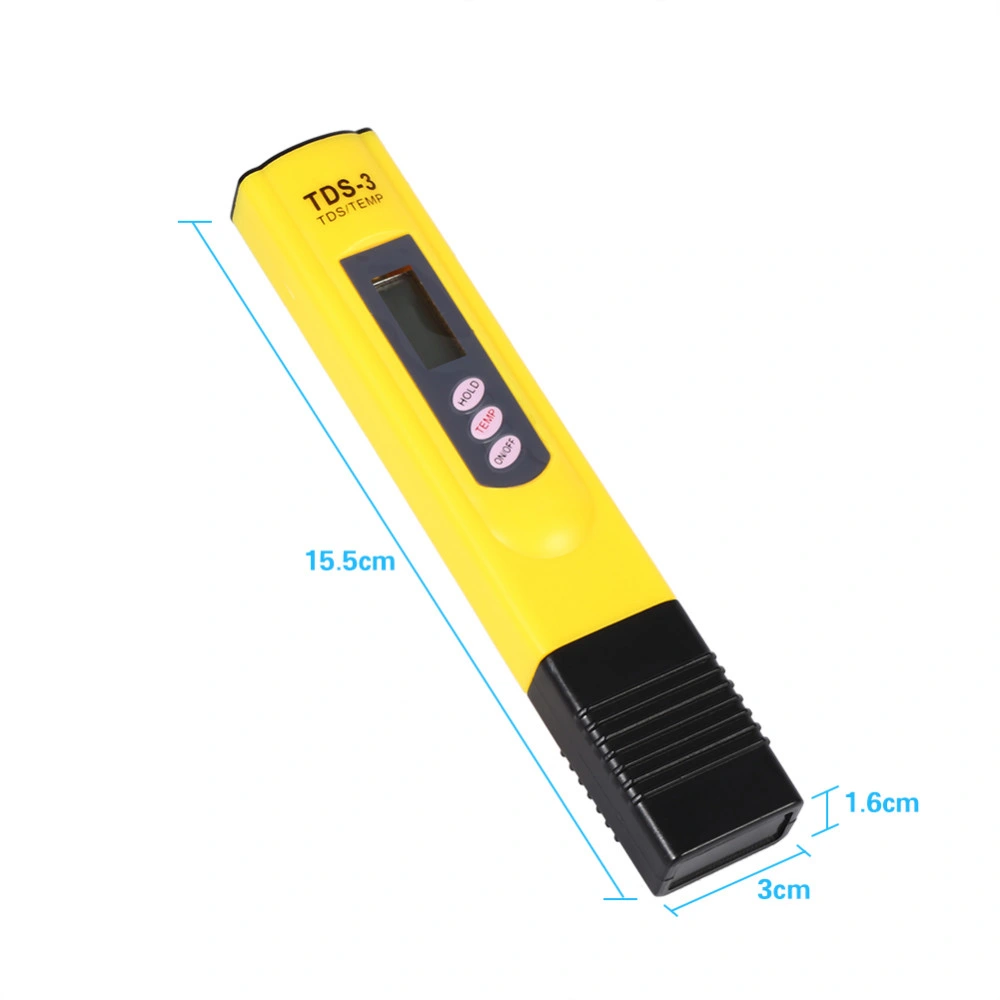 Digital LCD TDS Meter Water Quality Testing Pen Water Purity Filter TDS Tester Temp Water Tester Accurate Monitor Aquarium Pool