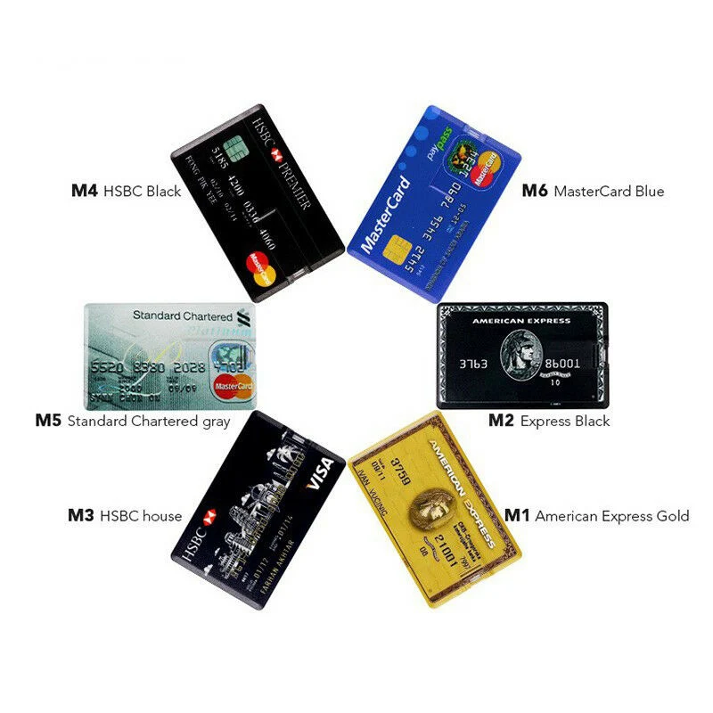 Credit Card USB Flash Drive with Both Sides Full Color Printing Credit Card USB Stick