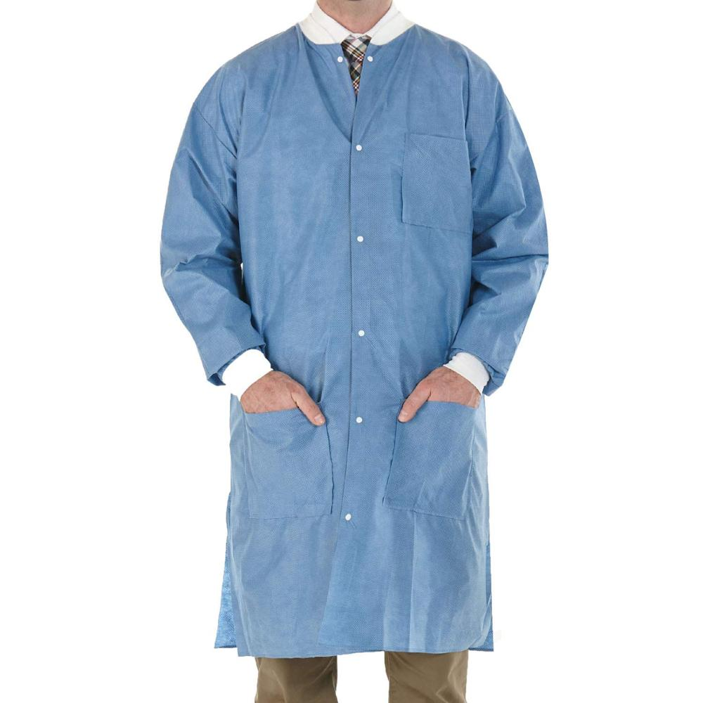 Microporous Protective Disposable Nonwoven Lab Coat for Doctor One Time Use Lab Coats