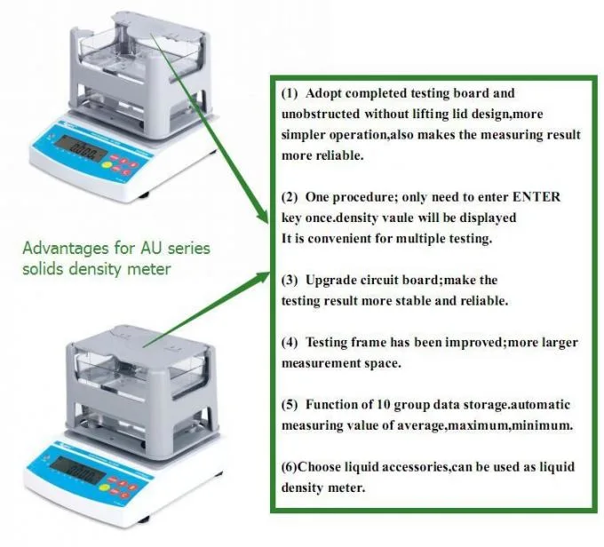 AU-300S Simple Testing Instrument And Accurate Specific Gravity Measurement Device Solid Density Measurement Equipment